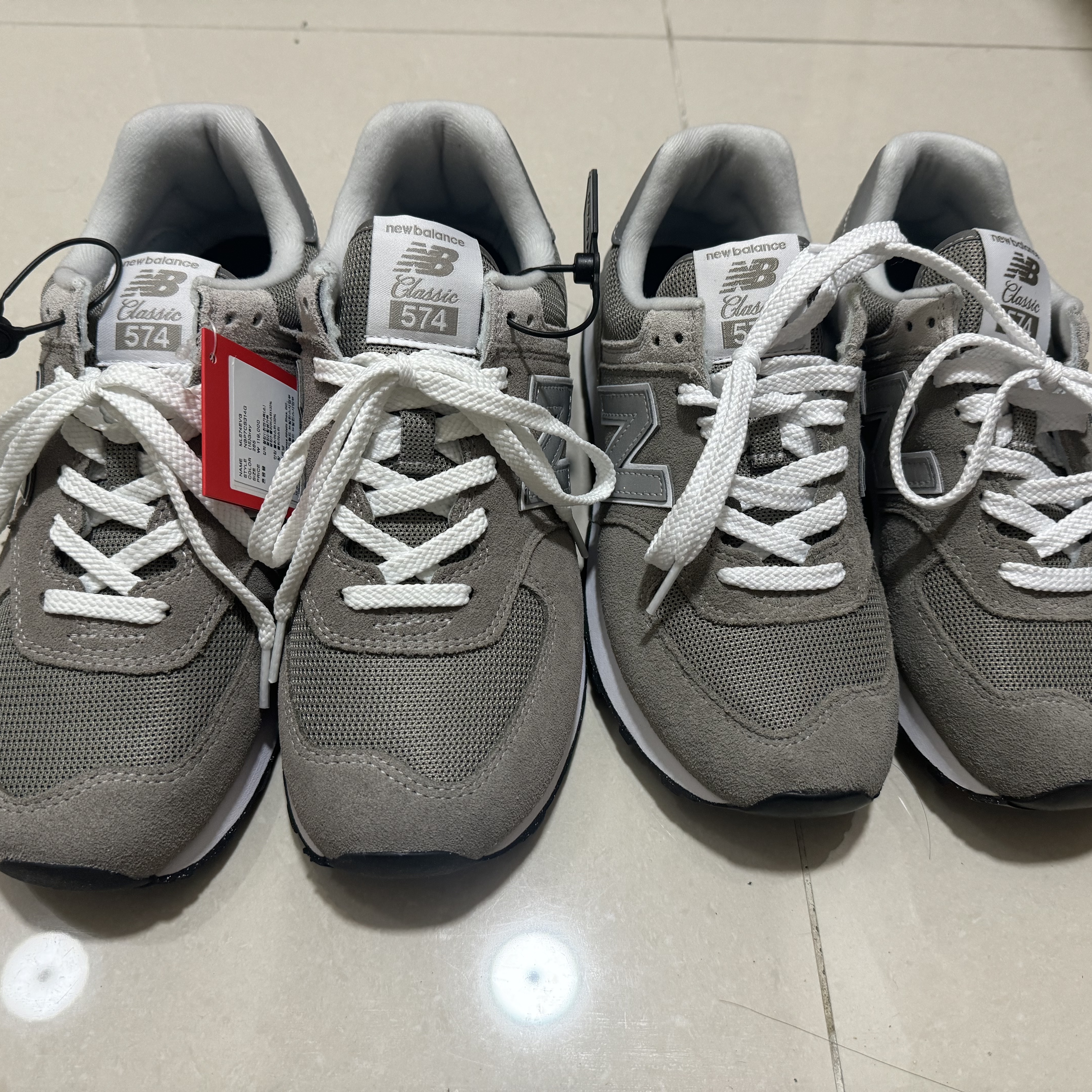 New Balance 574 Worn By Anyone Grey - D Standard 착용 스타일