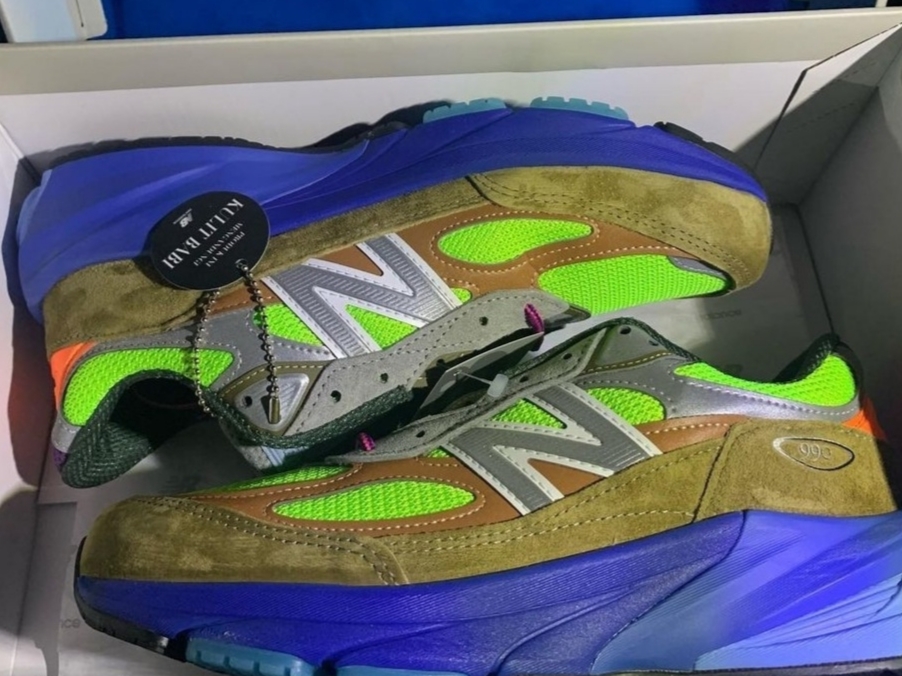 New Balance x Action Bronson 990v6 Made in USA Baklava Multi 착용 스타일