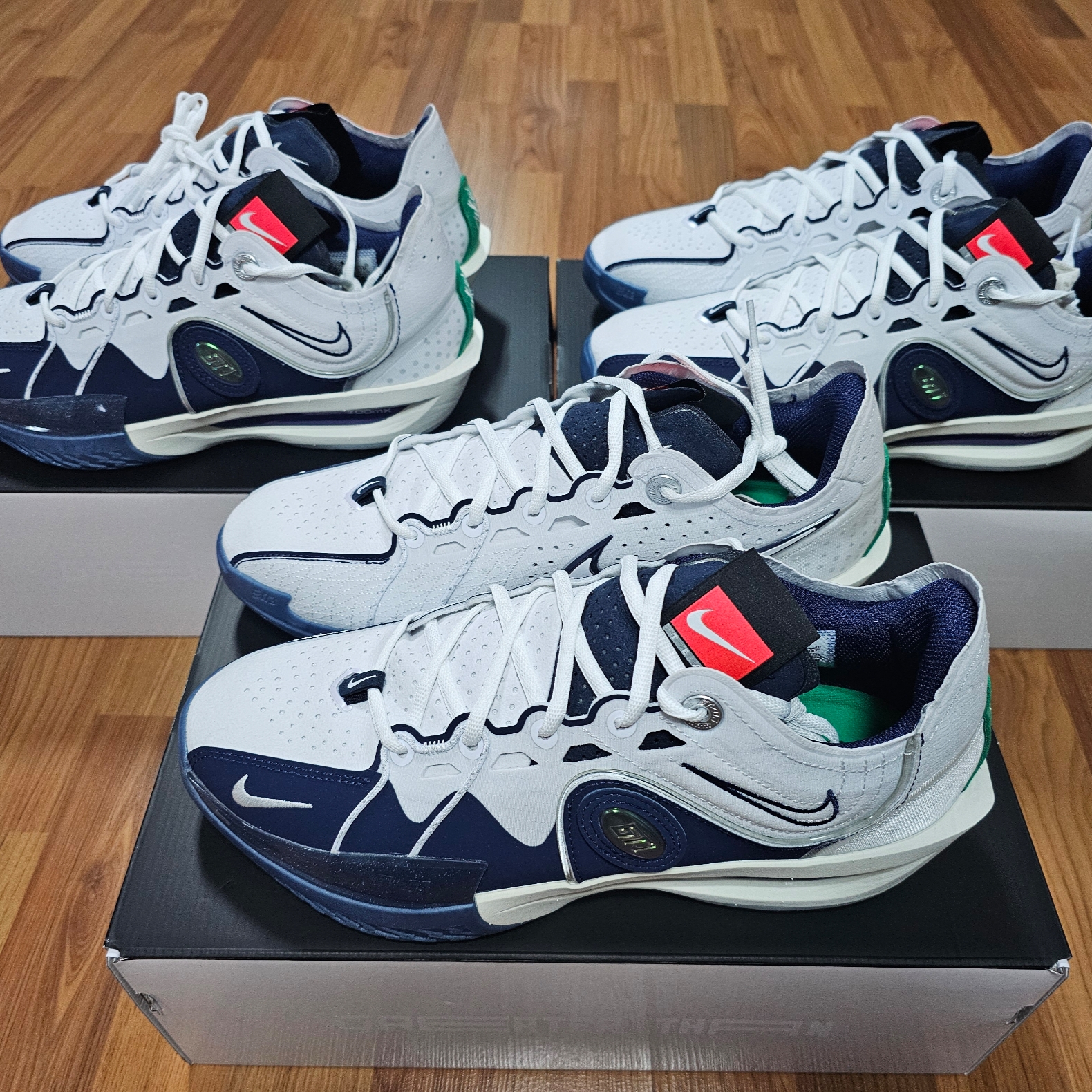 Nike Air Zoom GT Cut 3 ASW EP White Metallic Silver 착용 스타일 - 3