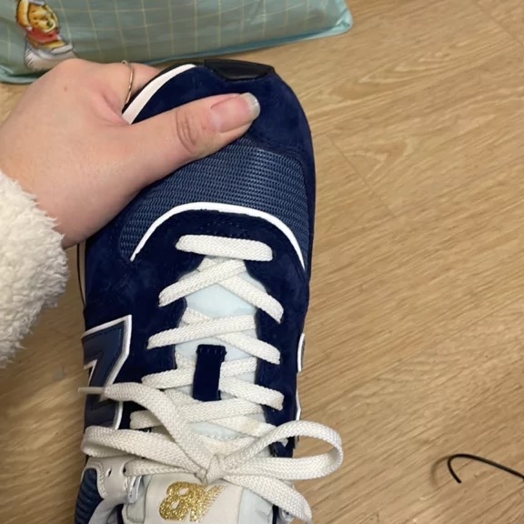 New Balance 574 Legacy Navy 착용 스타일 - 5