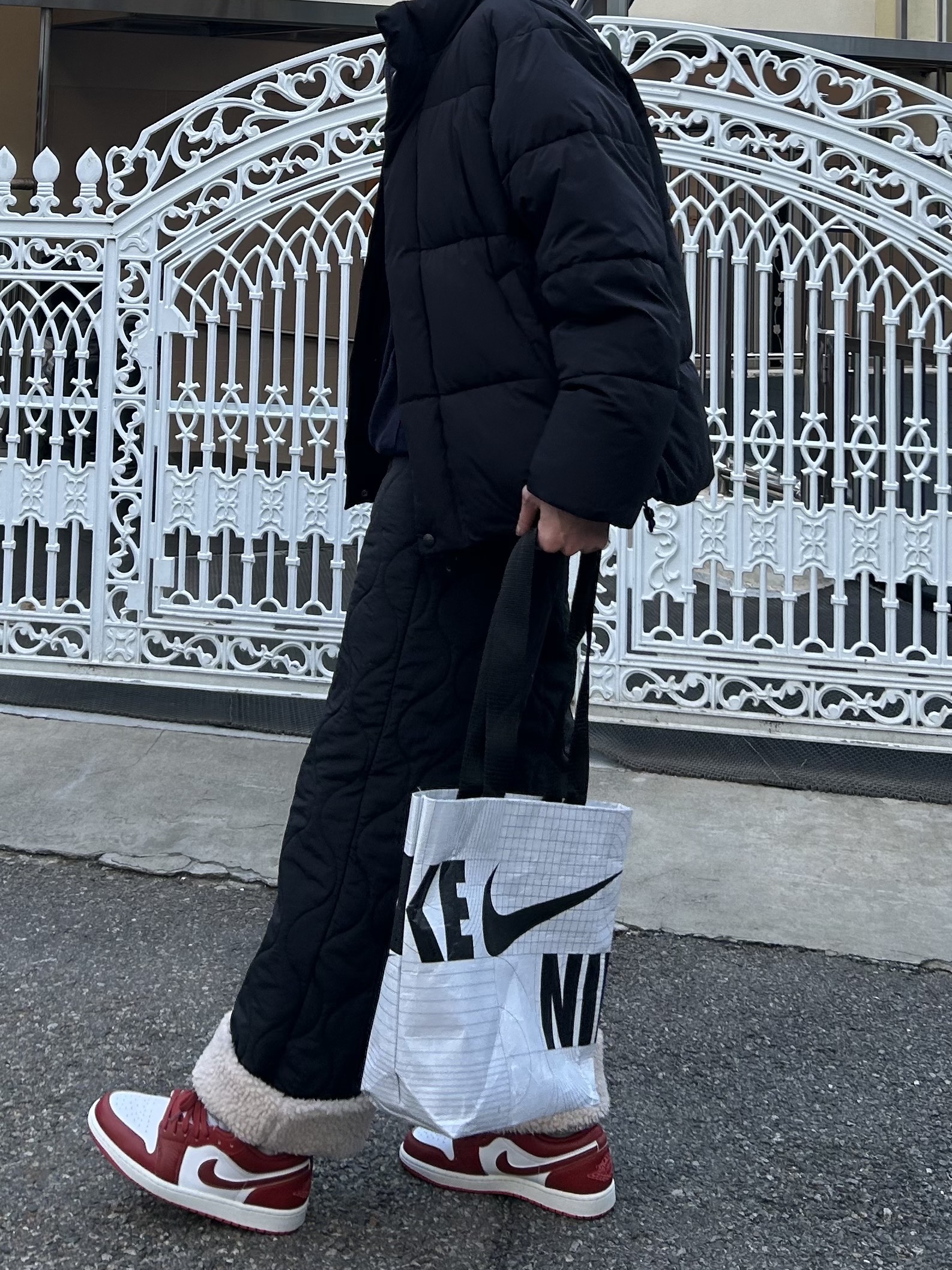 Jordan 1 Low Gym Red White 착용 스타일
