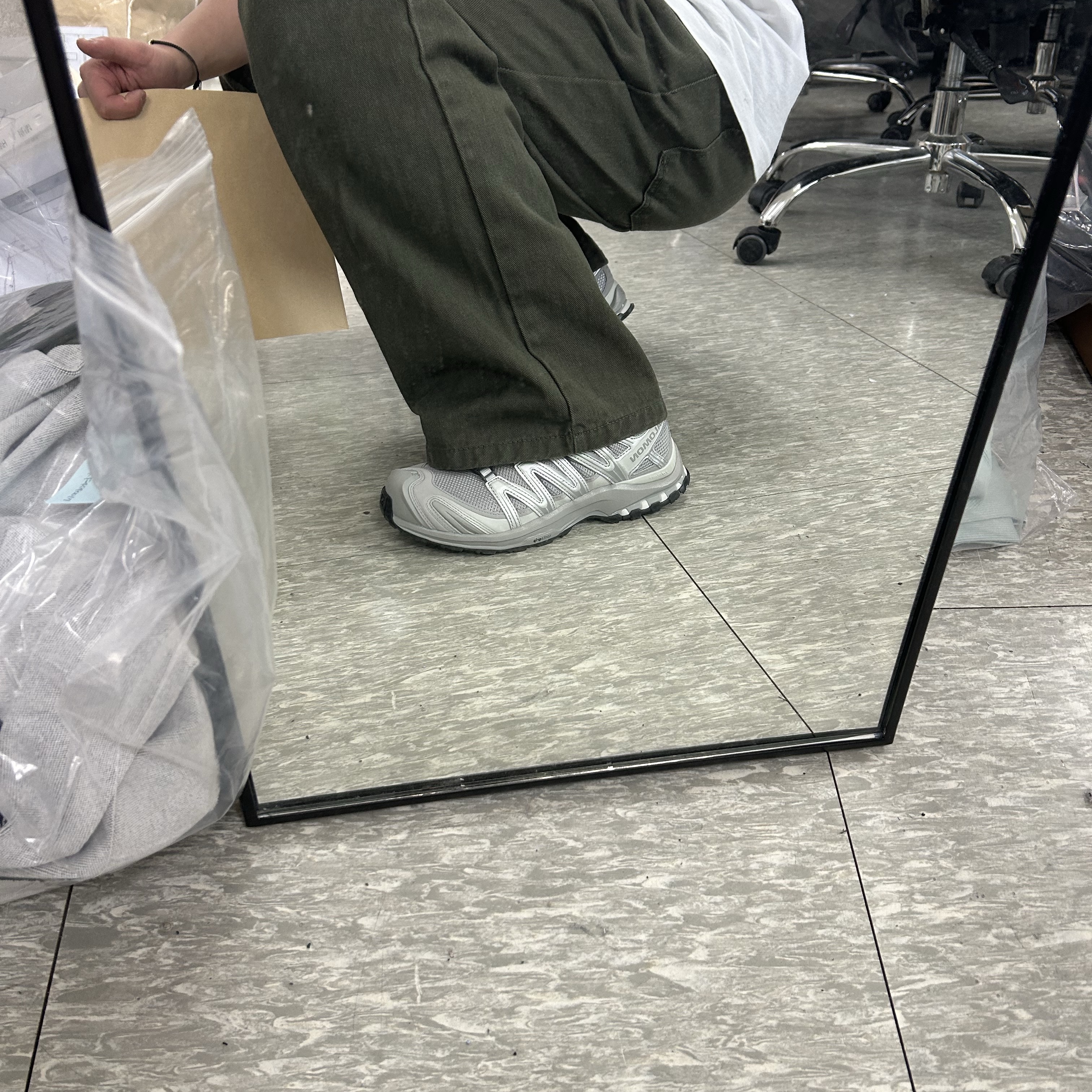 Salomon XA Pro 3D Alloy Silver 착용 스타일