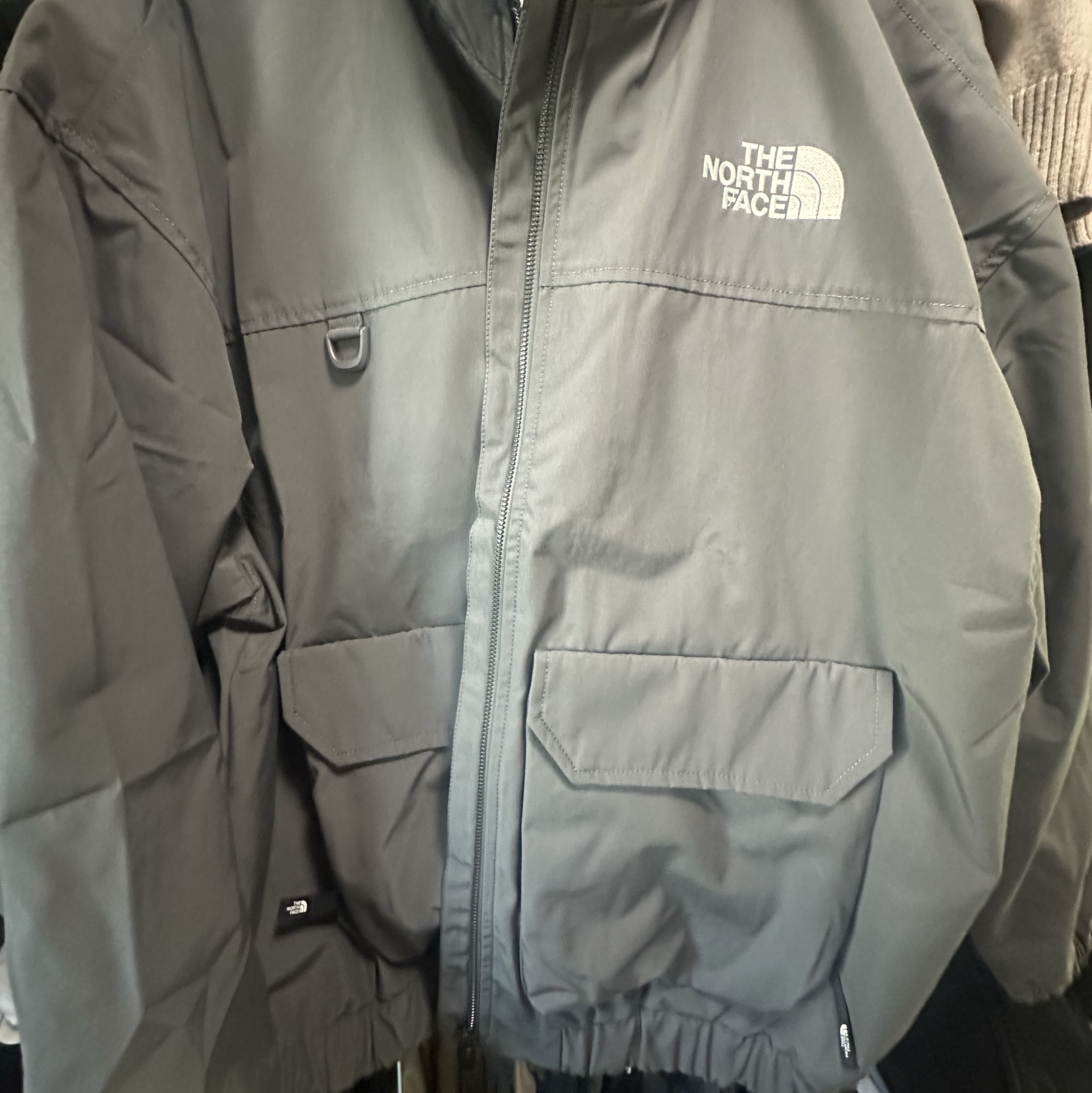 The North Face White Label Neilton Jacket Dark Gray 착용 스타일
