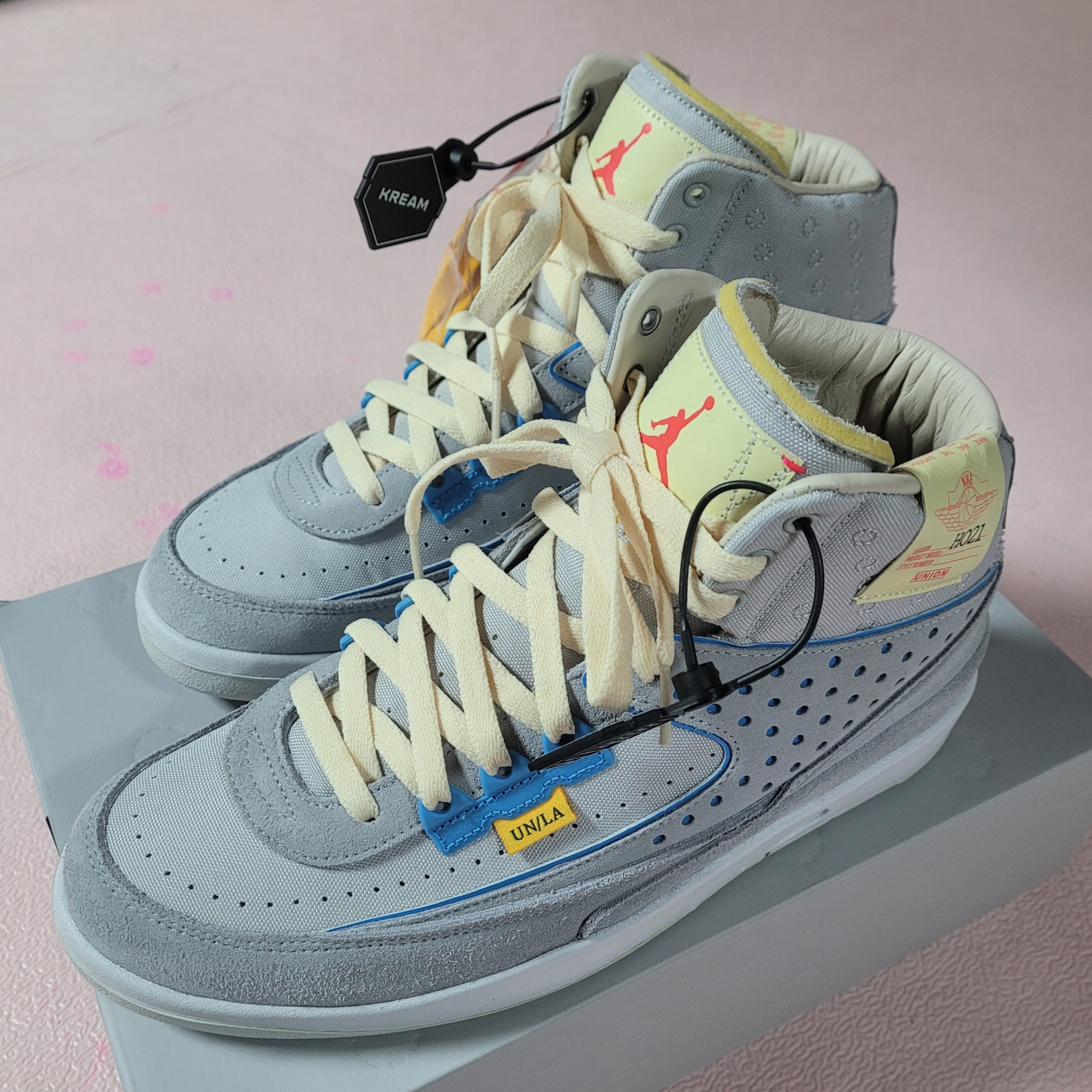 Jordan 2 x Union Retro SP Grey Fog 착용 스타일 - 1