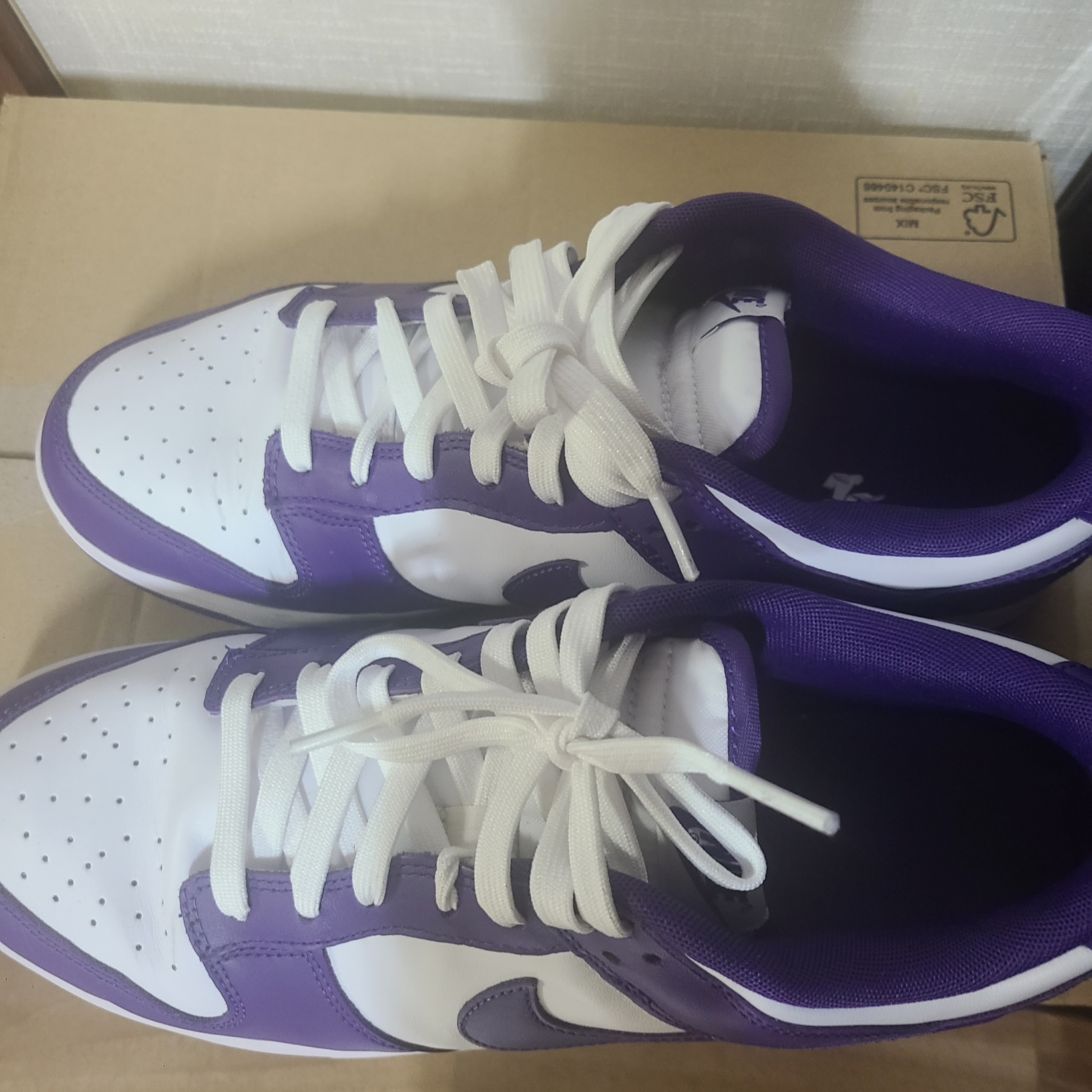 Nike Dunk Low Retro Championship Court Purple 착용 스타일