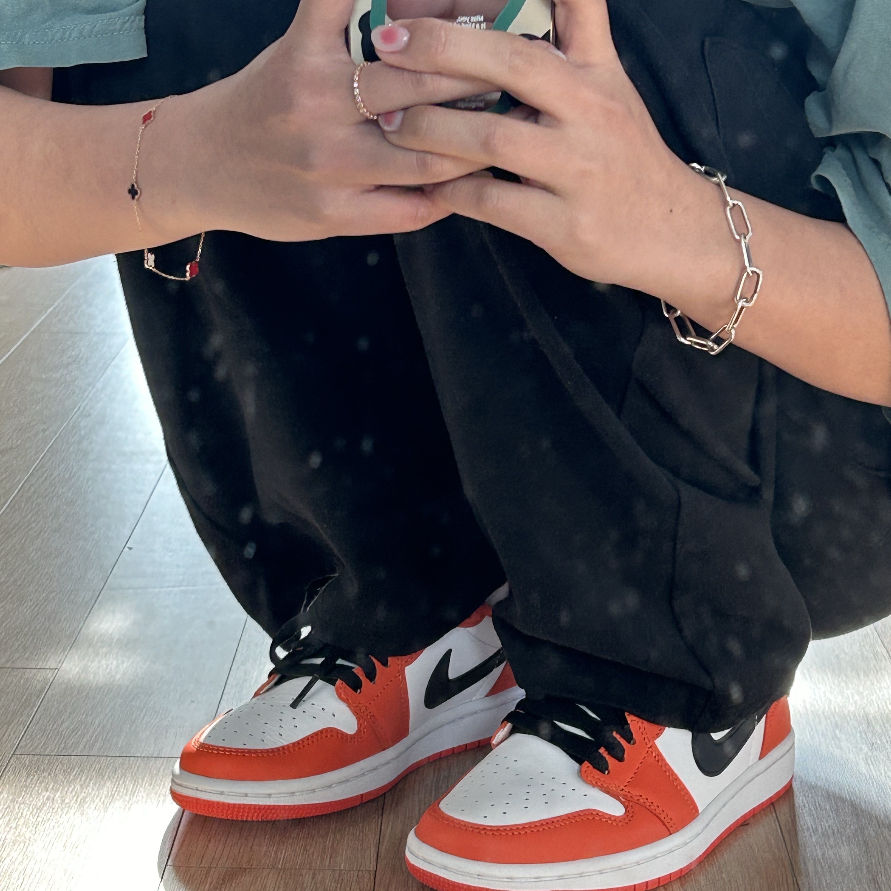 (W) Jordan 1 Low OG Starfish 착용 스타일