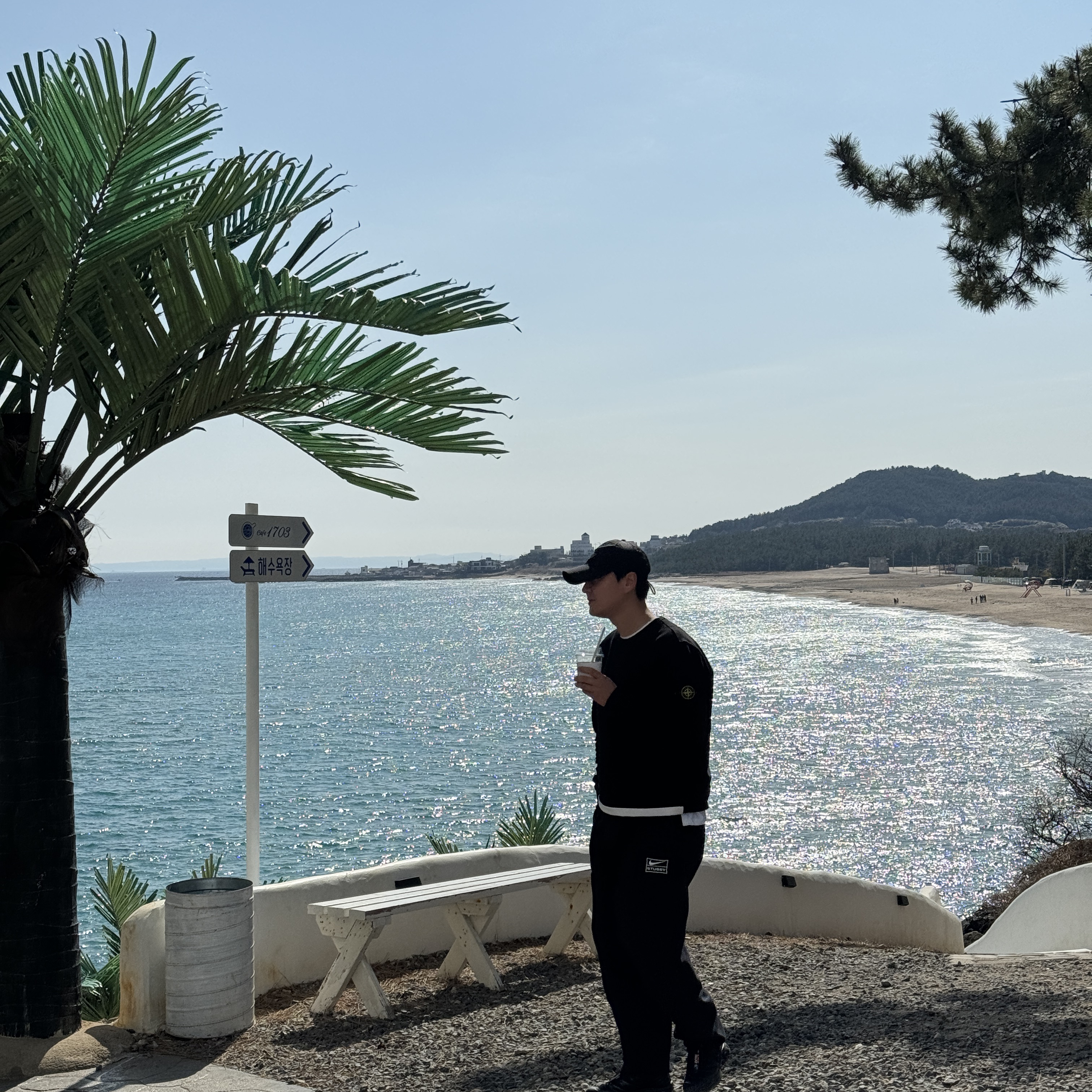 Nike x Stussy NRG Washed Fleece Pants Black (DO5296-010) 착용 스타일