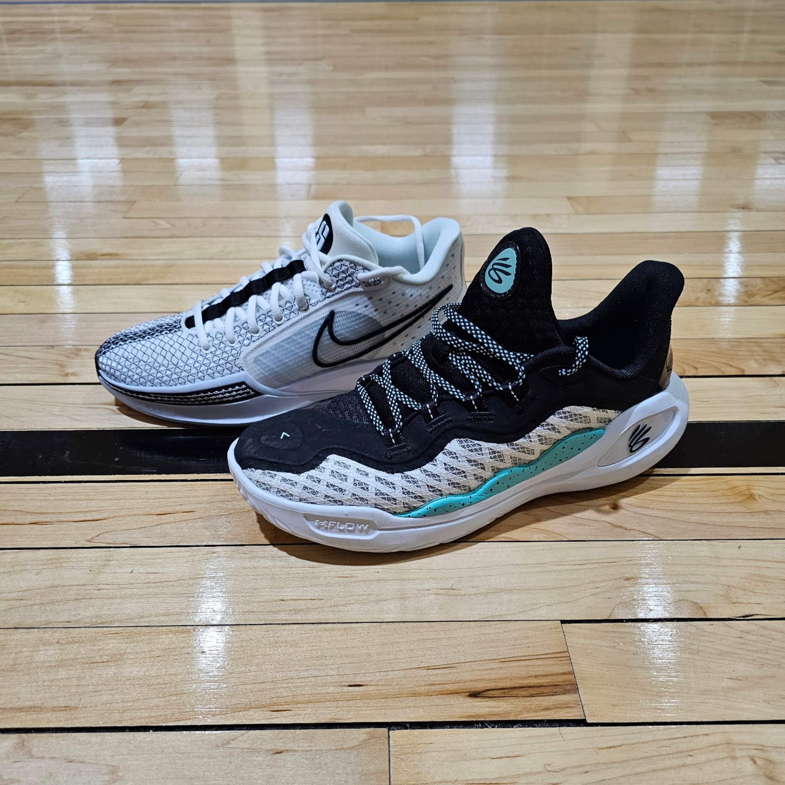 Nike Sabrina 1 EP Magnetic, Under Armour Curry 11 Future Curry 착용 스타일