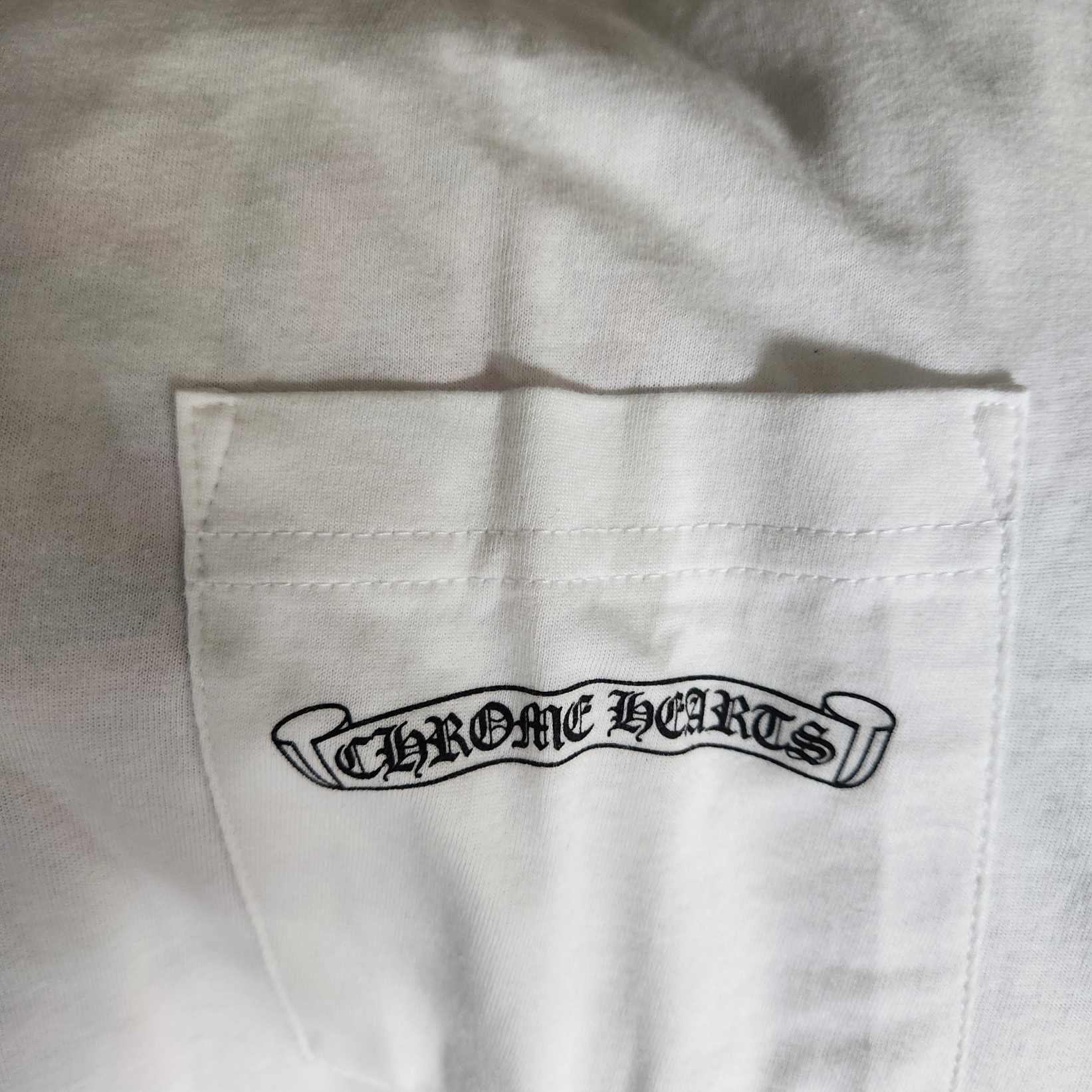 Chrome Hearts Eye Chart Dagger Long Sleeve T-shirt White 착용 스타일