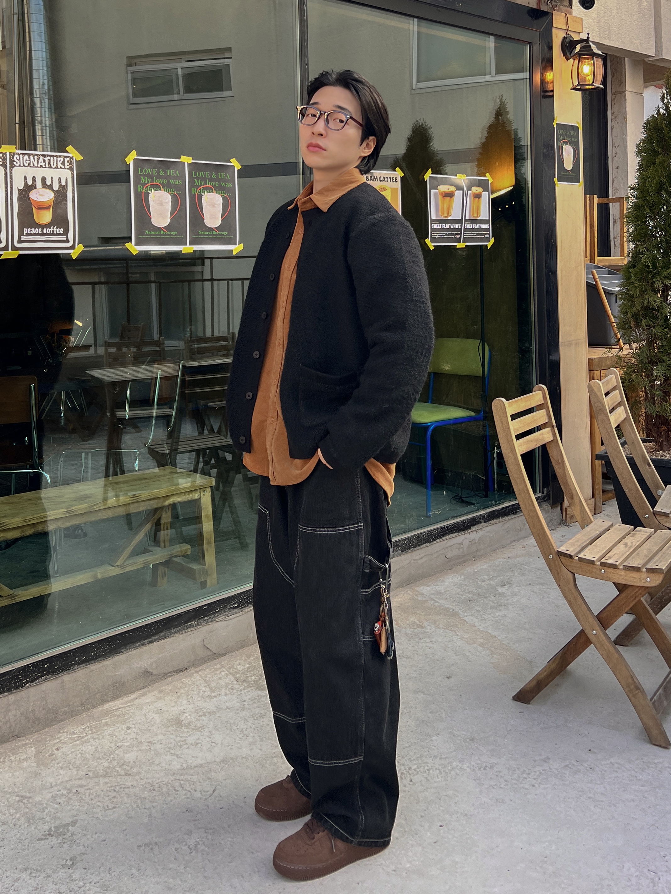 (W) Nike Air Force 1 '07 Cacao Wow 착용 스타일