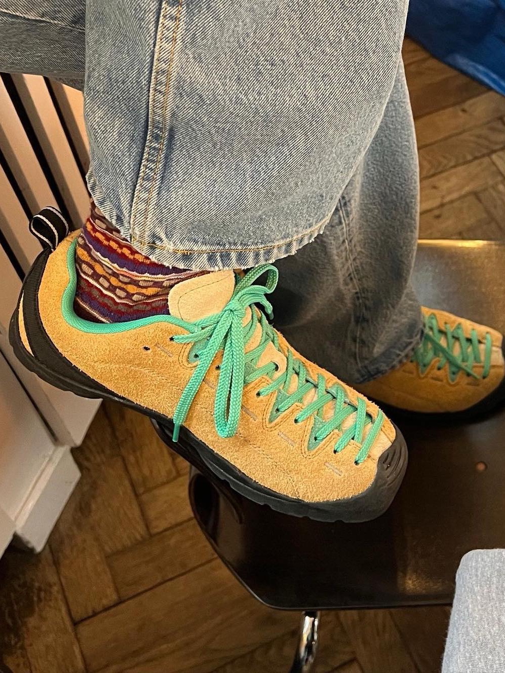 (W) Keen Jasper Sneakers Bright Brown, Keen x Hiking Patrol Jasper Rocks SP Sneakers Cuban Beige 착용 스타일 - 4