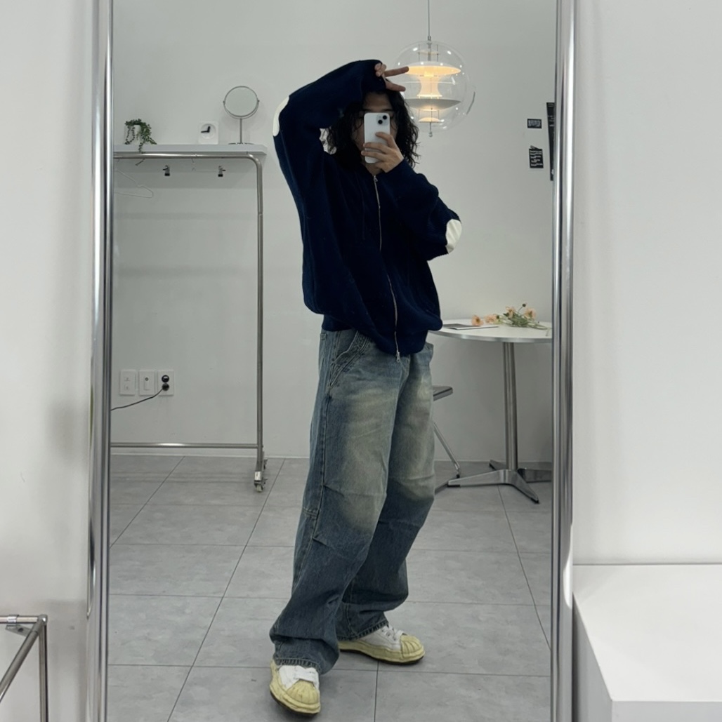 Maison Mihara Yasuhiro Blakey VL OG Sole Canvas Low-top Sneakers White 착용 스타일 - 2