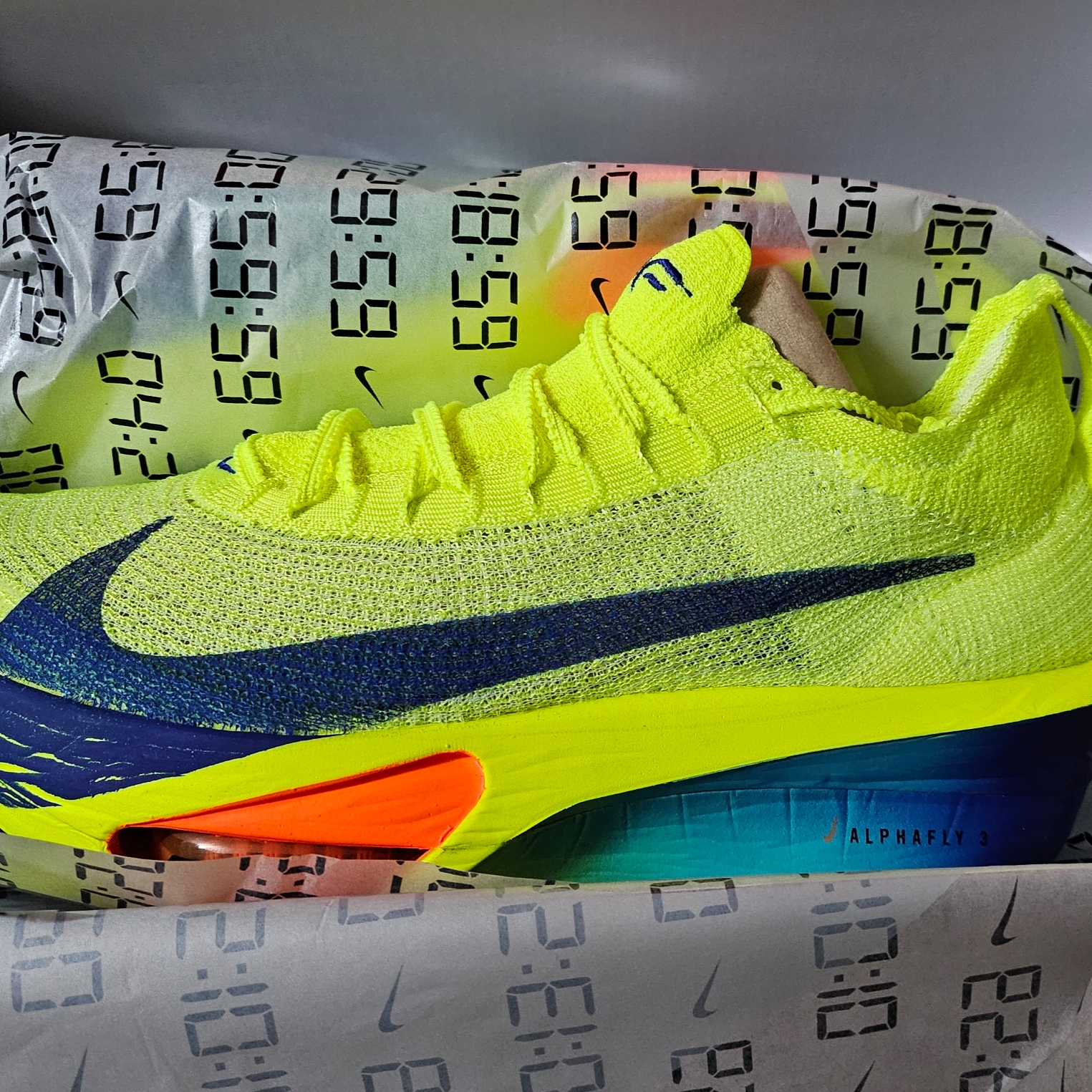 Nike Air Zoom Alphafly Next% 3 Volt 착용 스타일
