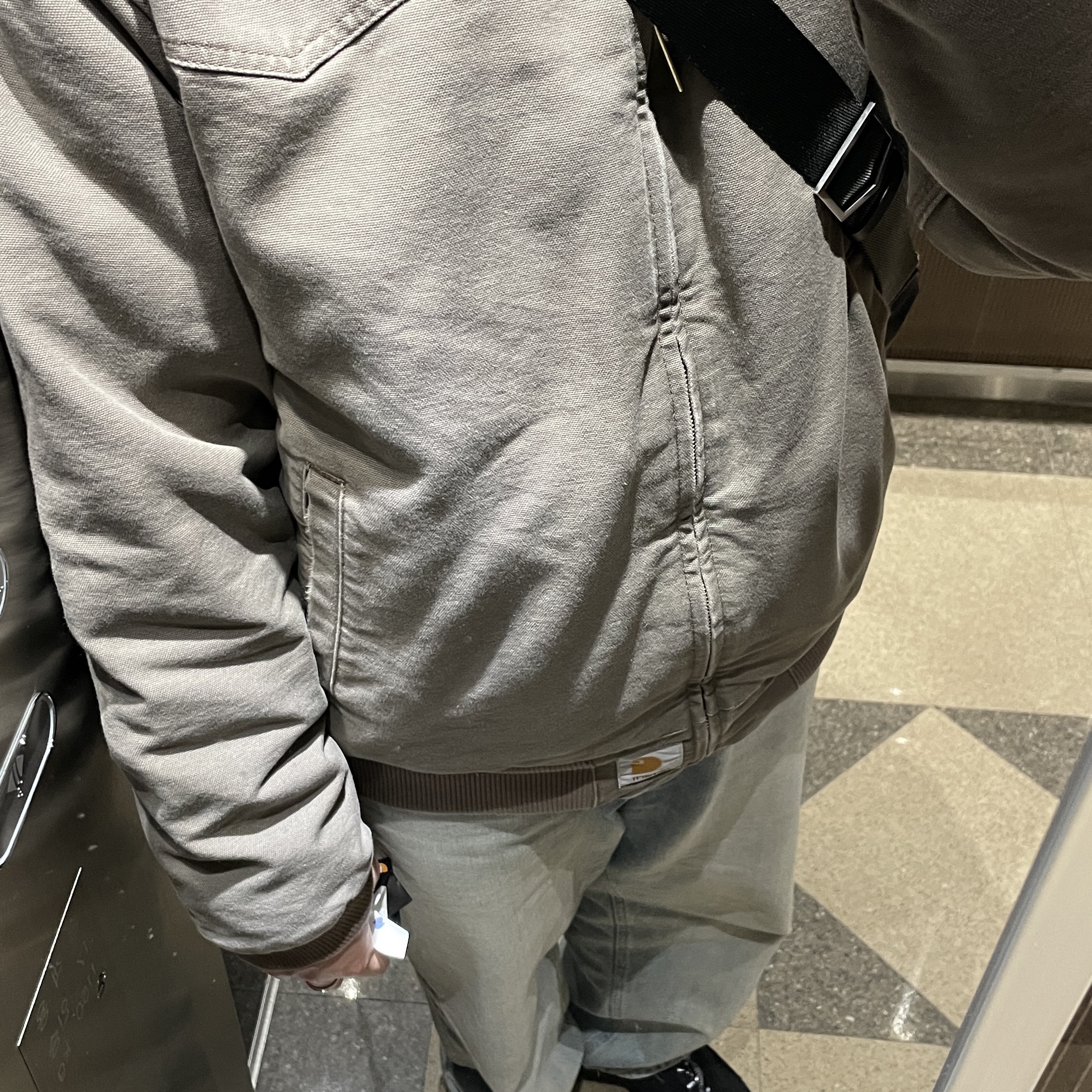 Carhartt WIP OG Santa Fe Jacket Barista Aged Canvas - Winter 착용 스타일 - 1
