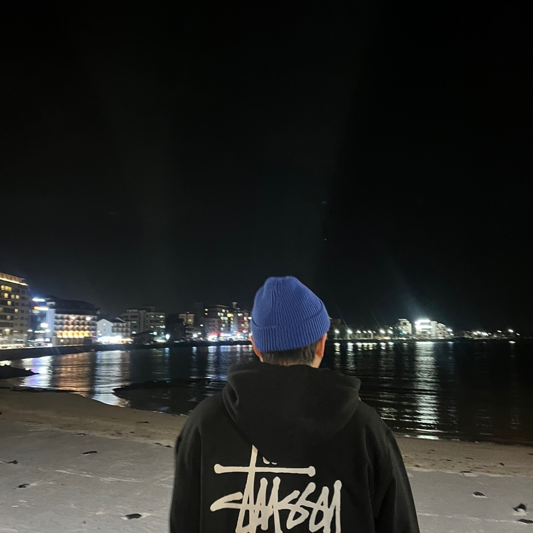 Stussy Basic Stussy Hoodie Black 2023 착용 스타일
