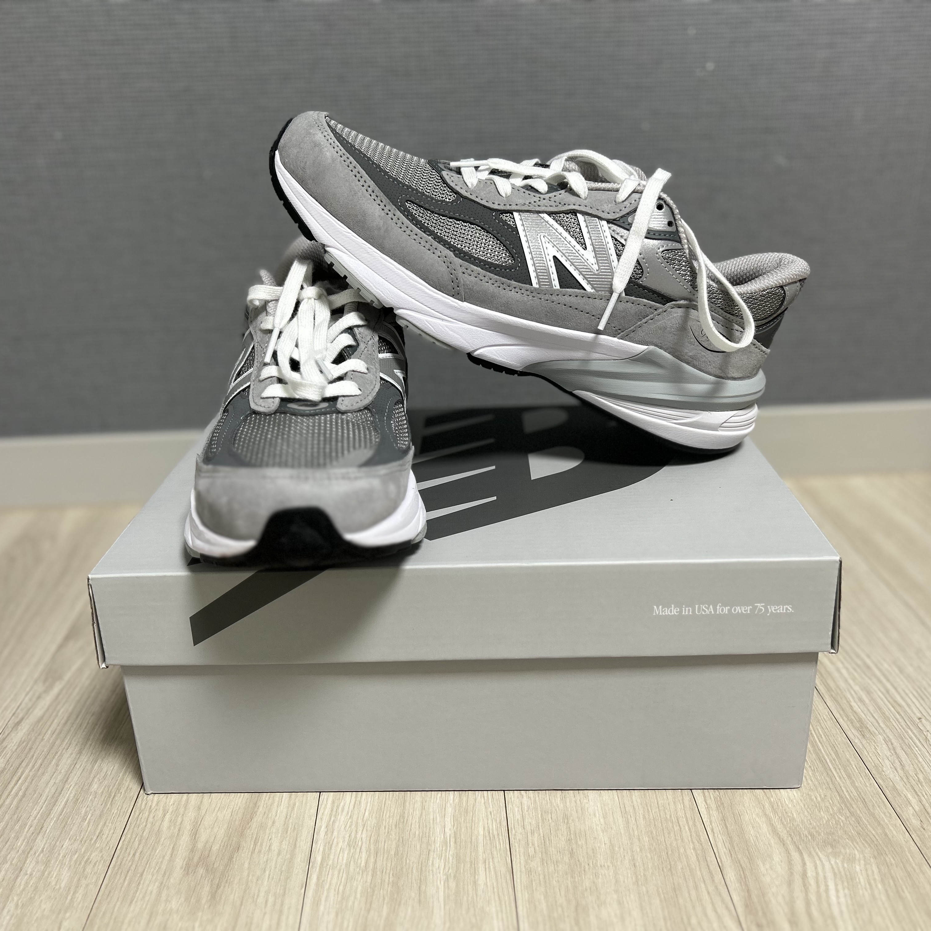 New Balance 990v6 Made in USA Grey - D Standard 착용 스타일