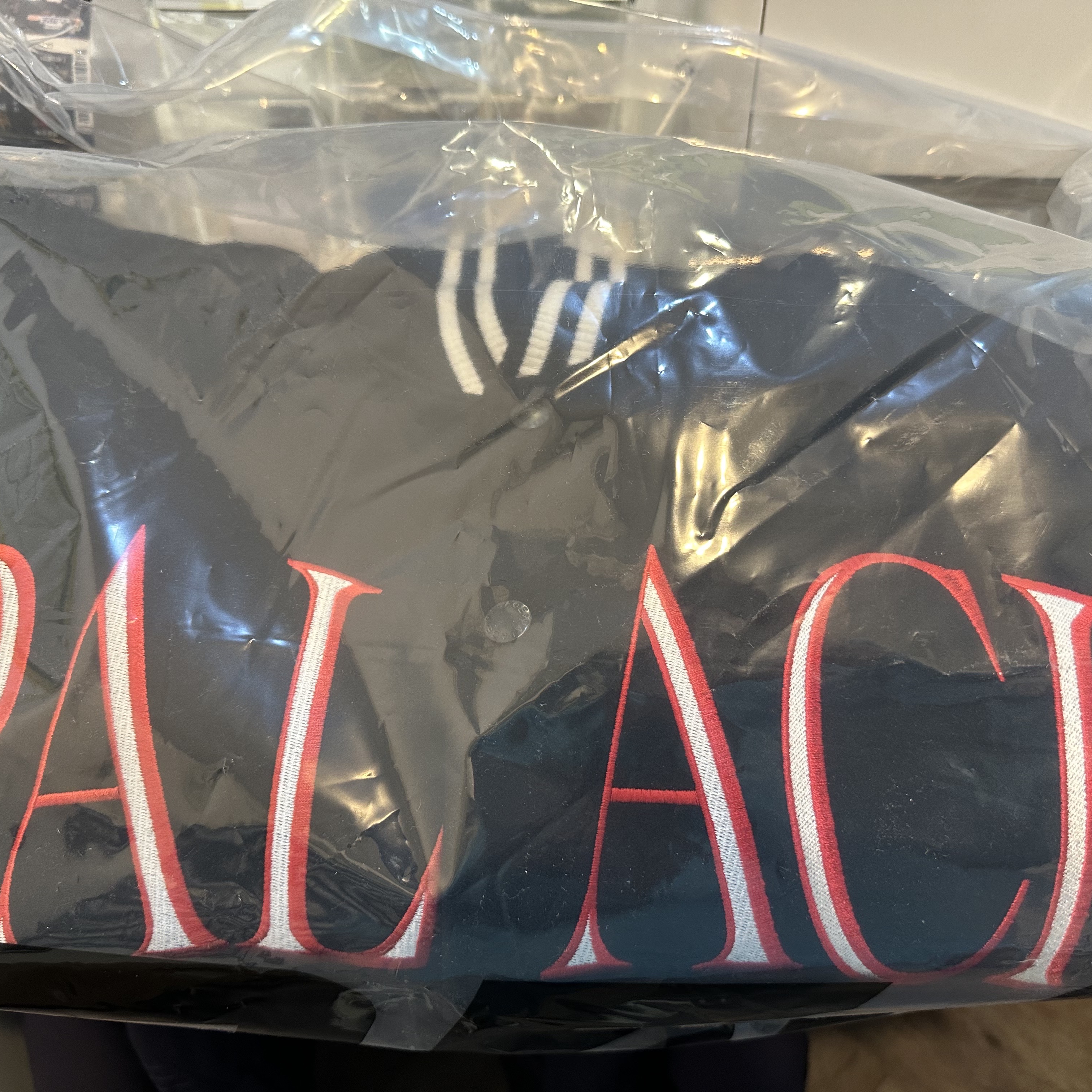 Palace Korea Varsity Jacket Black - 24SS 착용 스타일 - 2
