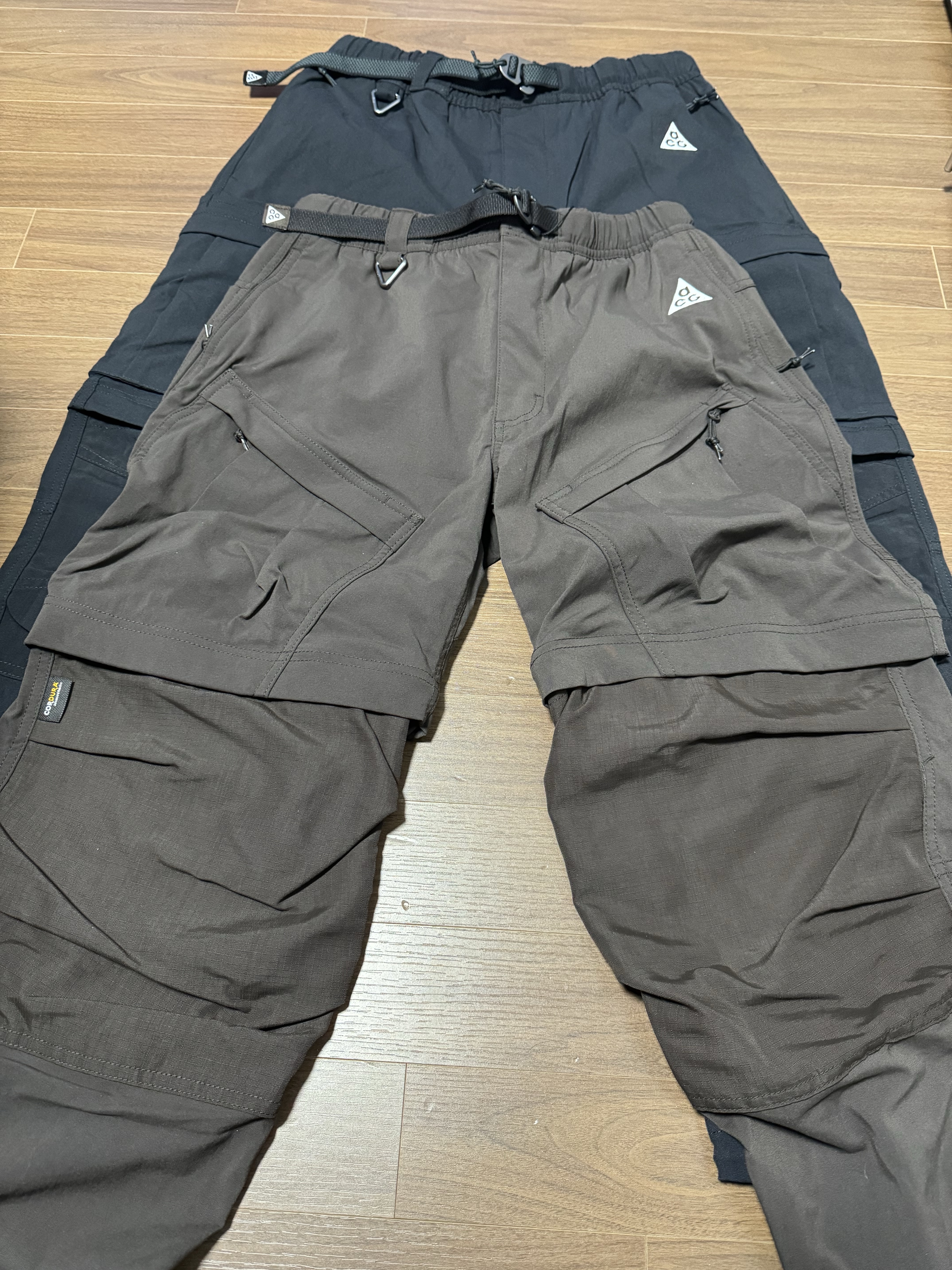 Nike ACG Smith Summit Cargo Pants Black Anthracite - Asia 착용 스타일
