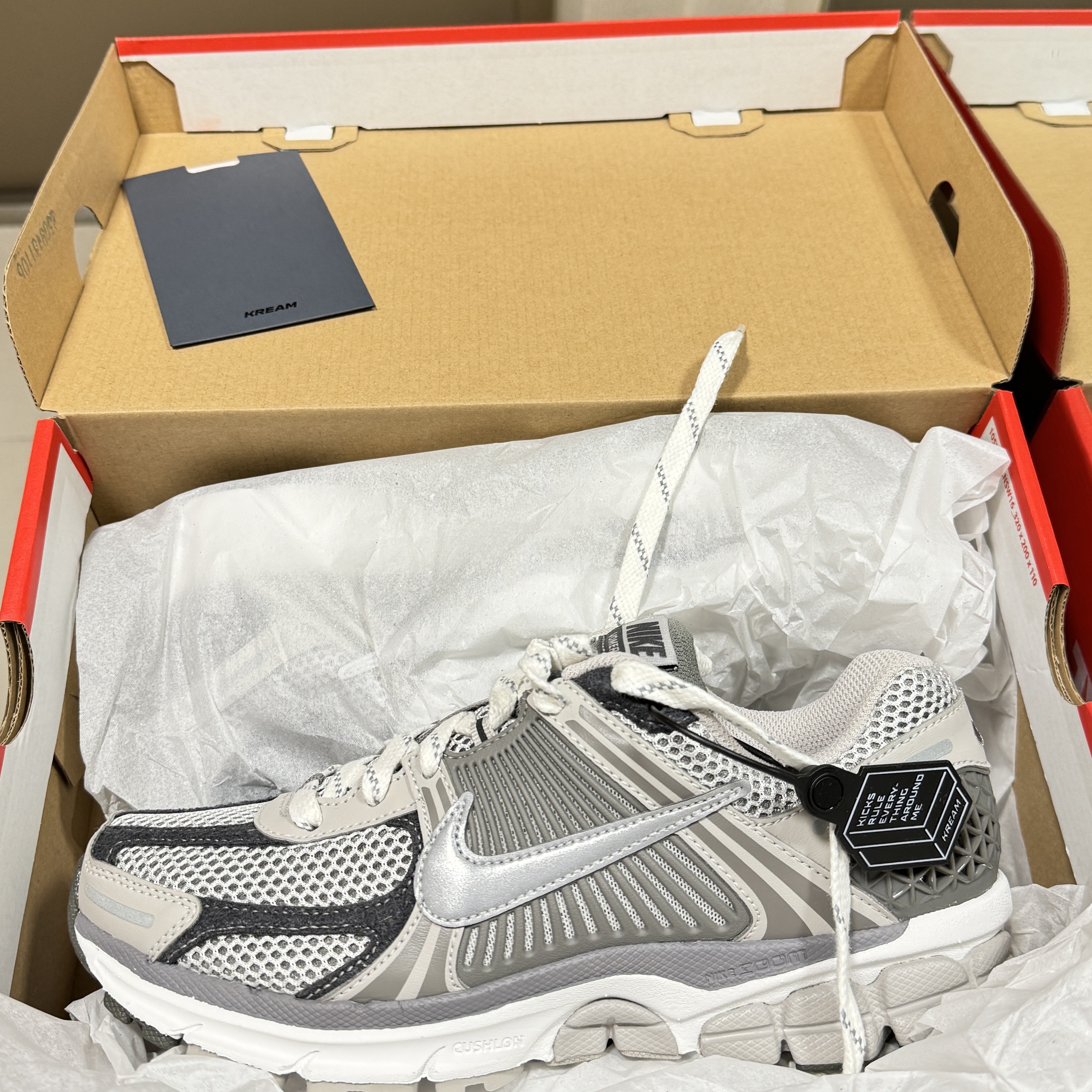 Nike Zoom Vomero 5 PRM Light Iron Ore and Flat Fewter 착용 스타일