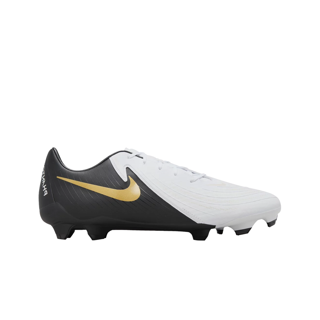 나이키 팬텀 GX 2 아카데미 MG 화이트 메탈릭 골드 코인 블랙(Nike Phantom GX 2 Academy MG White Metallic Gold Coin Black)