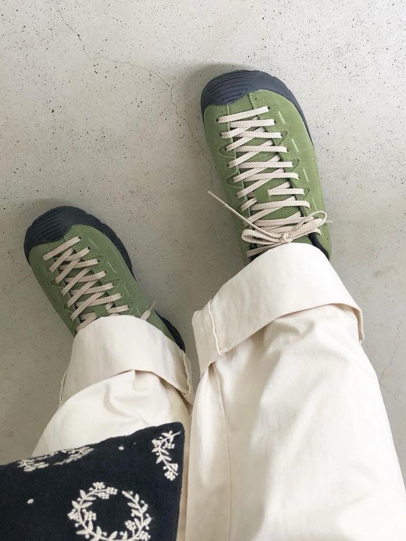 (W) Keen Jasper Sneakers Bright Brown, Keen x Hiking Patrol Jasper Rocks SP Sneakers Cuban Beige 착용 스타일 - 5