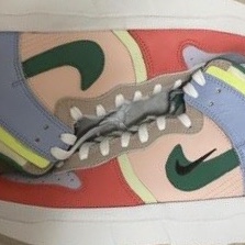 (W) Nike Dunk High Up Pastels 착용 스타일