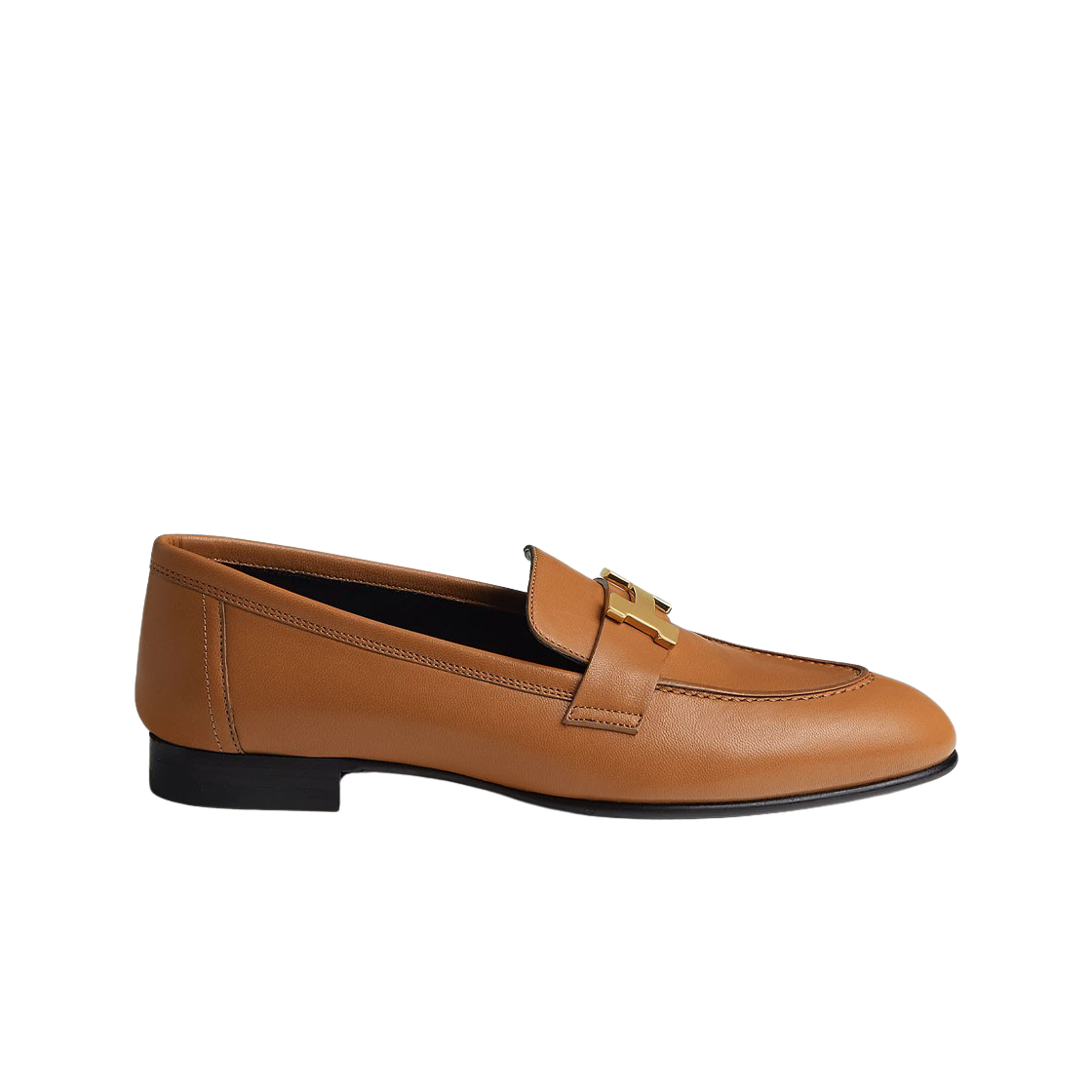 (W) 에르메스 파리 로퍼 고트스킨 & 페르마브라스 하드웨어 나뛰렐((W) Hermes Paris Loafers Goatskin & Permabrass Naturel) - 1