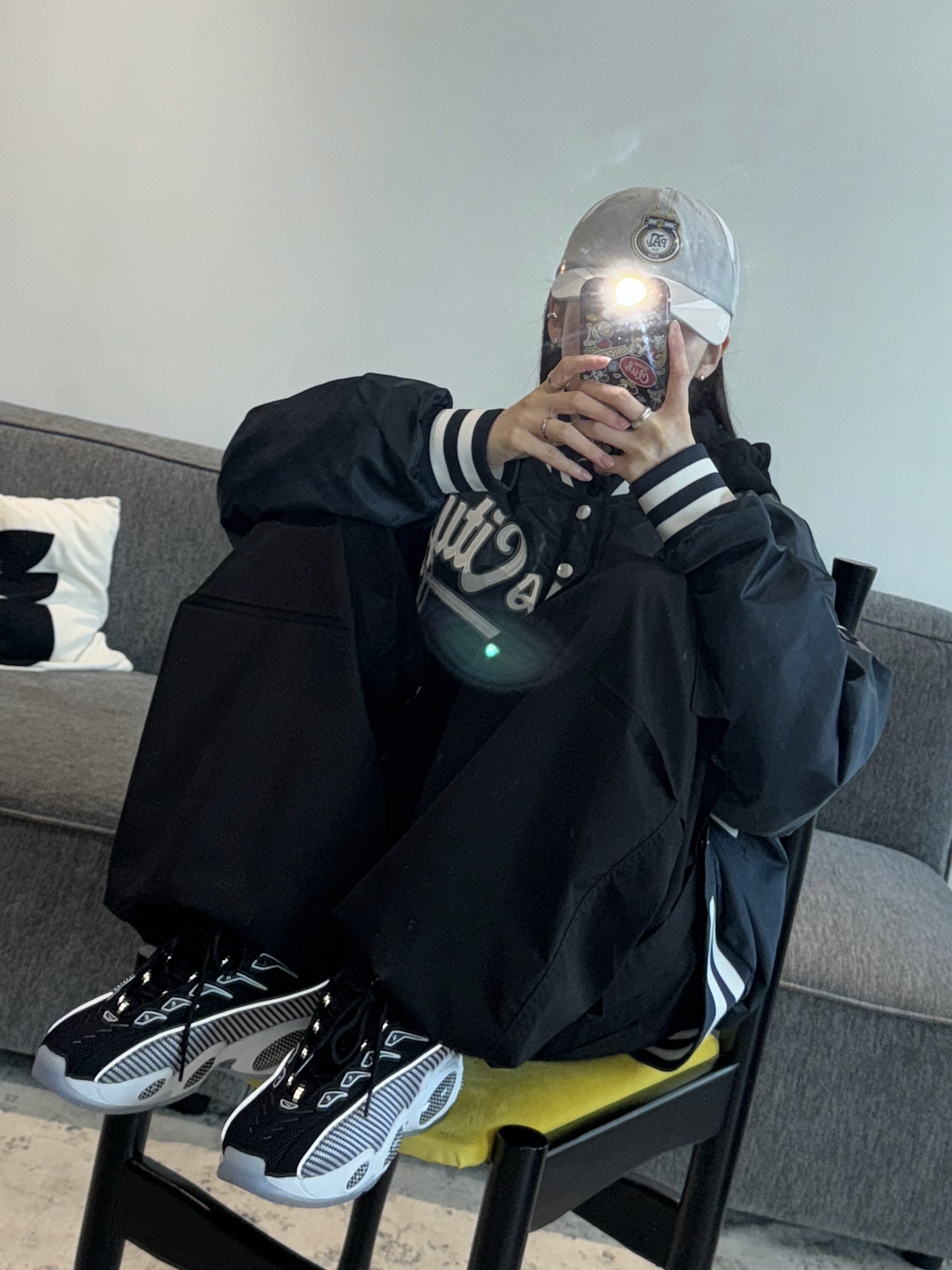 Nike x Drake Nocta Glide Black White Clear, Palace Pro Shell 6-Panel Grey - 23FW 착용 스타일