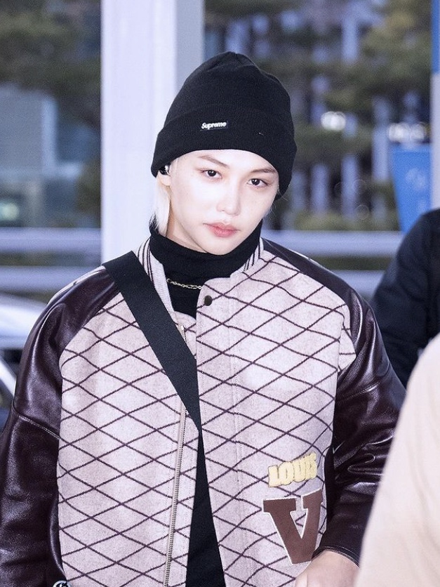 Supreme Loose Gauge Beanie Black 착용 스타일