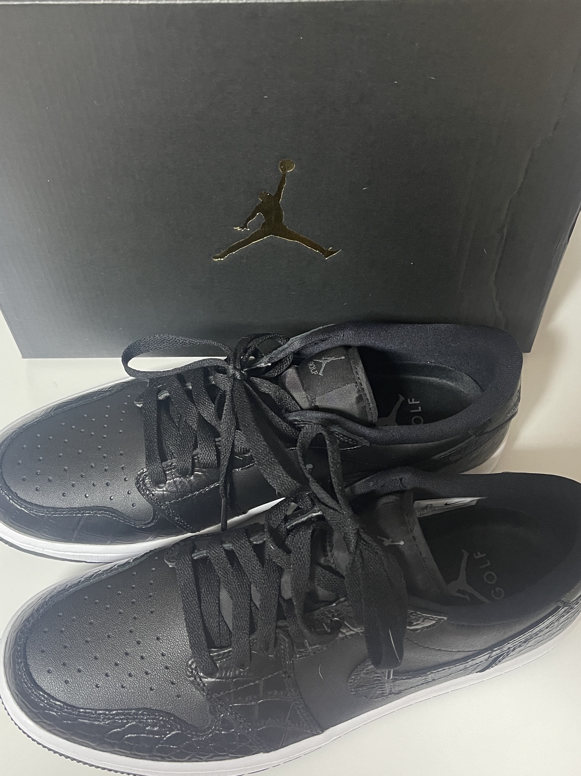 Jordan 1 Low Golf Black Iron Grey 착용 스타일