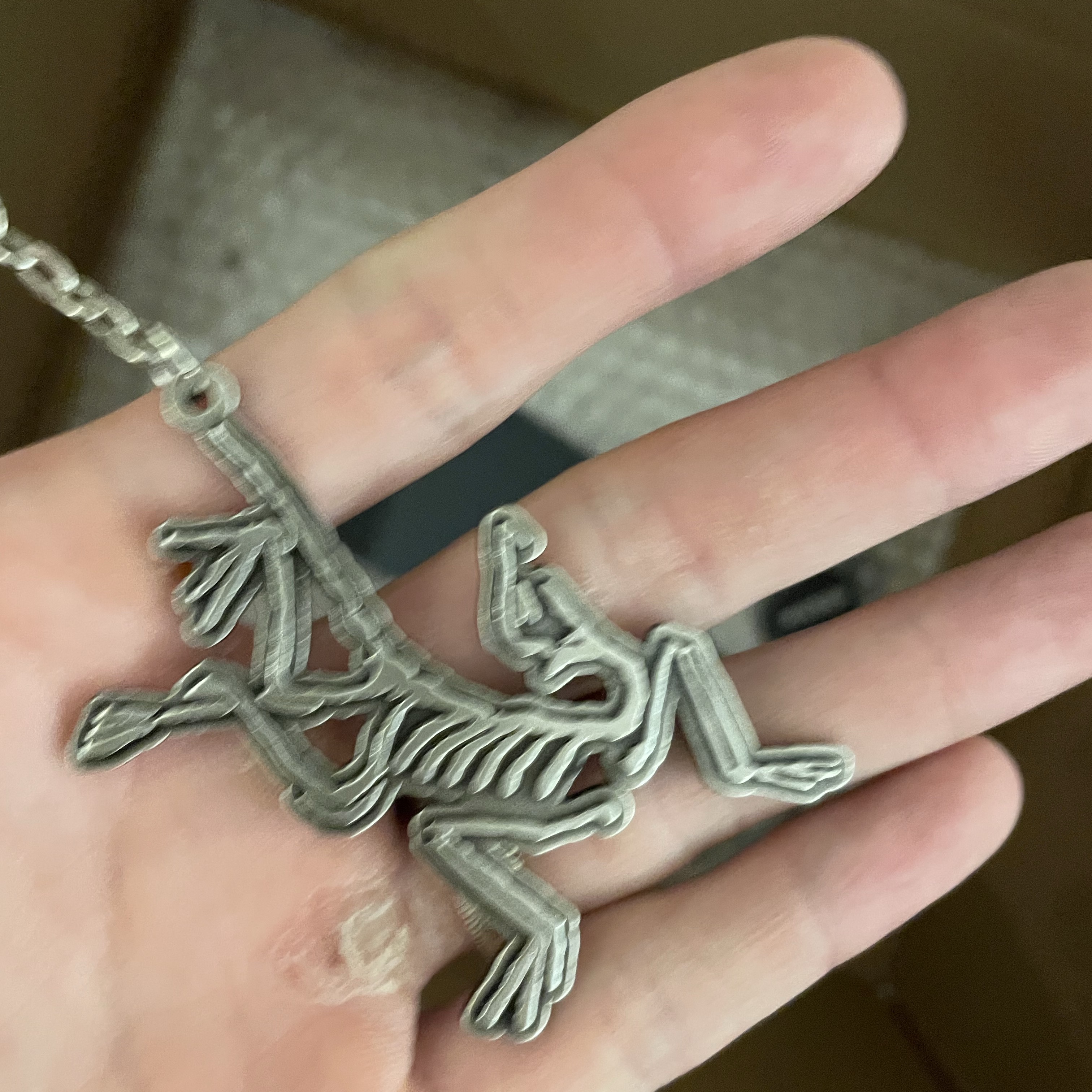 Arc'teryx Keyring Metal 착용 스타일