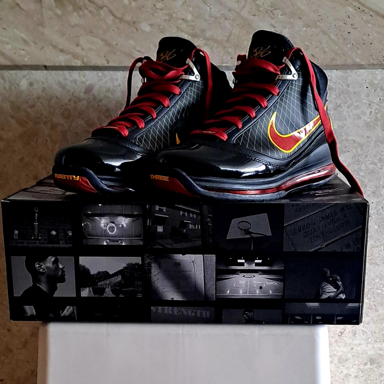 Nike LeBron 7 Fairfax Away 2020 착용 스타일