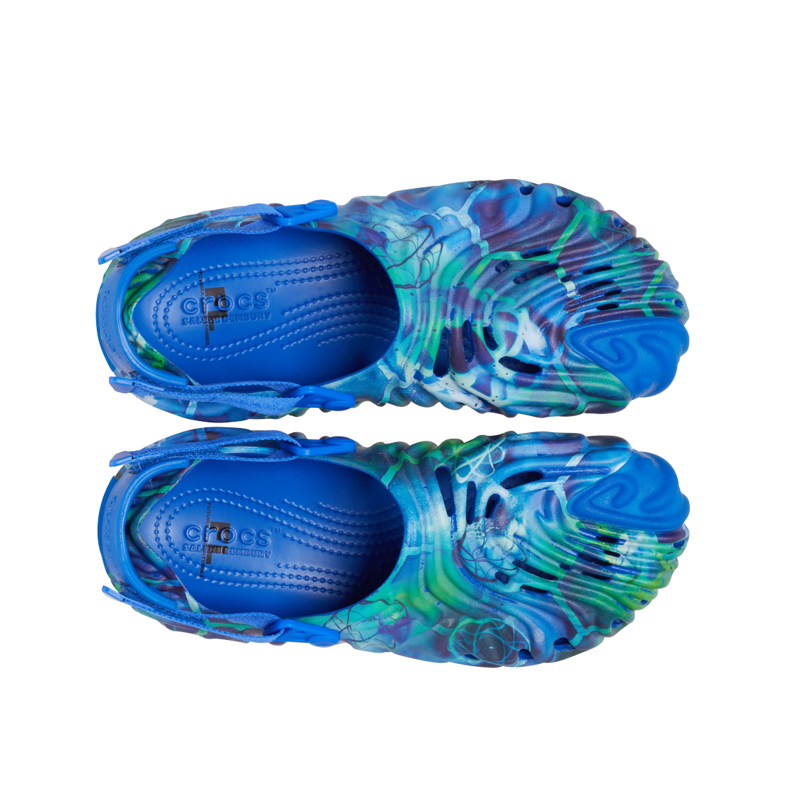 크록스 x 살레헤 벰버리 x 퓨추라 폴렉스 클로그 블루(Crocs x Salehe Bembury x Futura Pollex Clog Blue) - 2