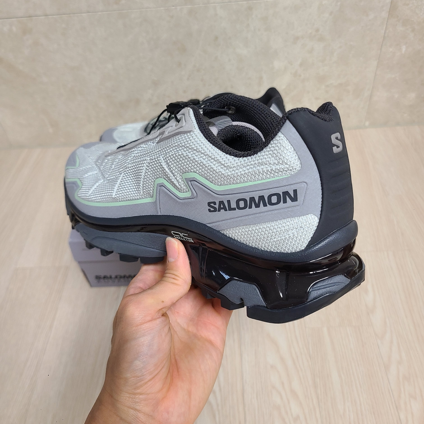 Salomon XT-Slate ADV Metal Gray Flannel 착용 스타일