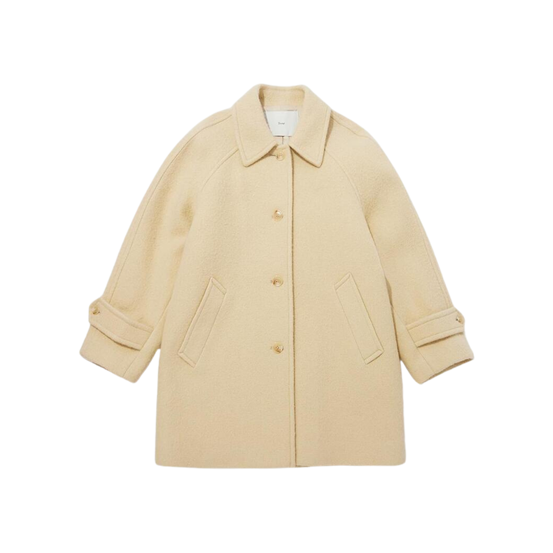 dunst ALPACA HALF MAC COAT BUTTER 韓国