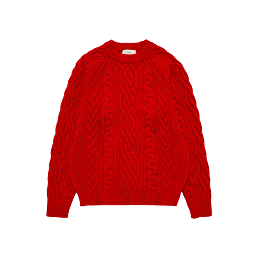 던스트 클래식 피셔맨 스웨터 레드