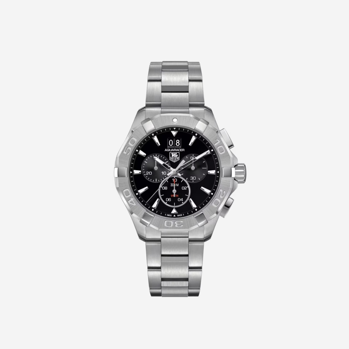 TAG Heuer Aquaracer Quartz Chronograph Steel Black 상세 이미지 1