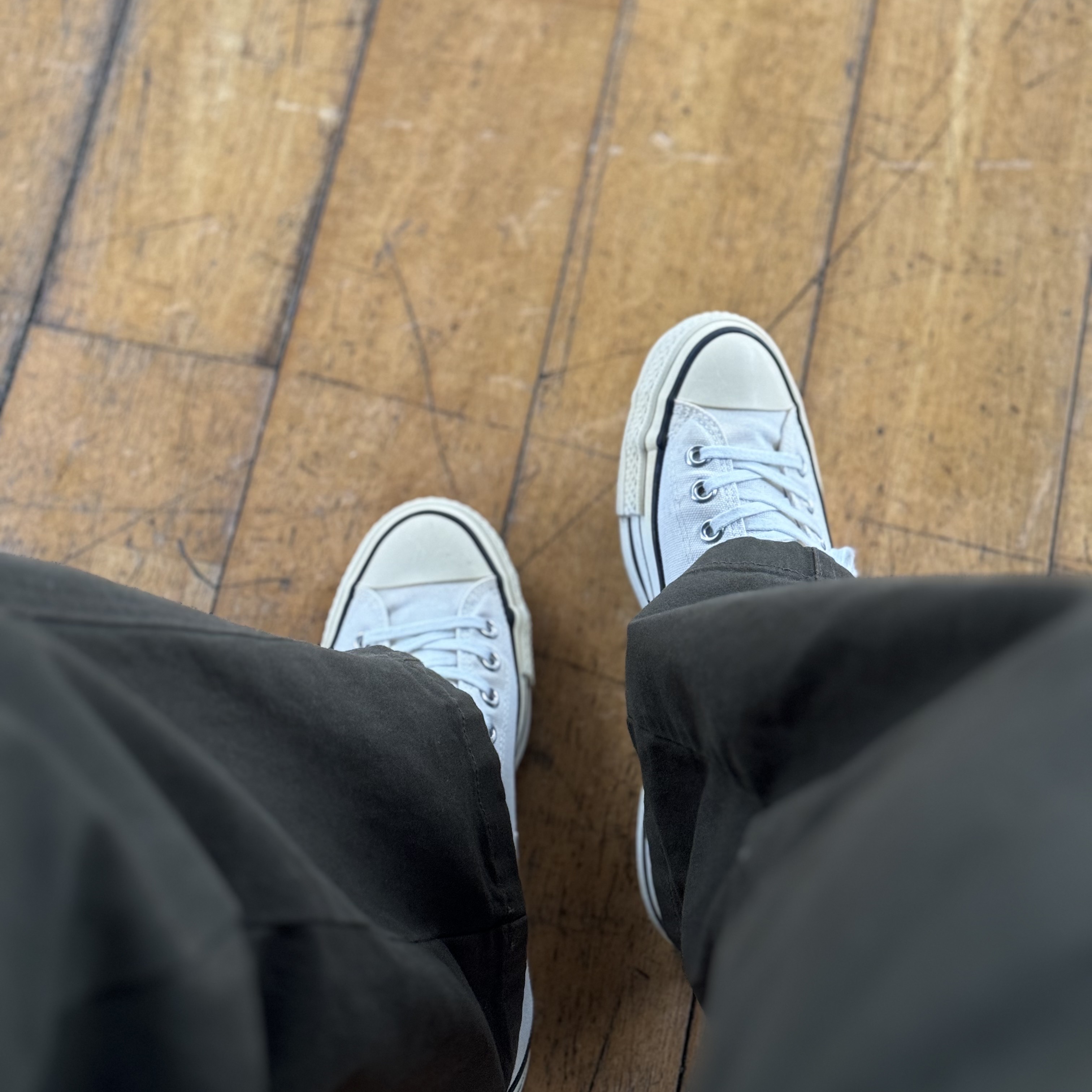 Converse Chuck 70 Ox Vintage Canvas Pinstripe White 착용 스타일
