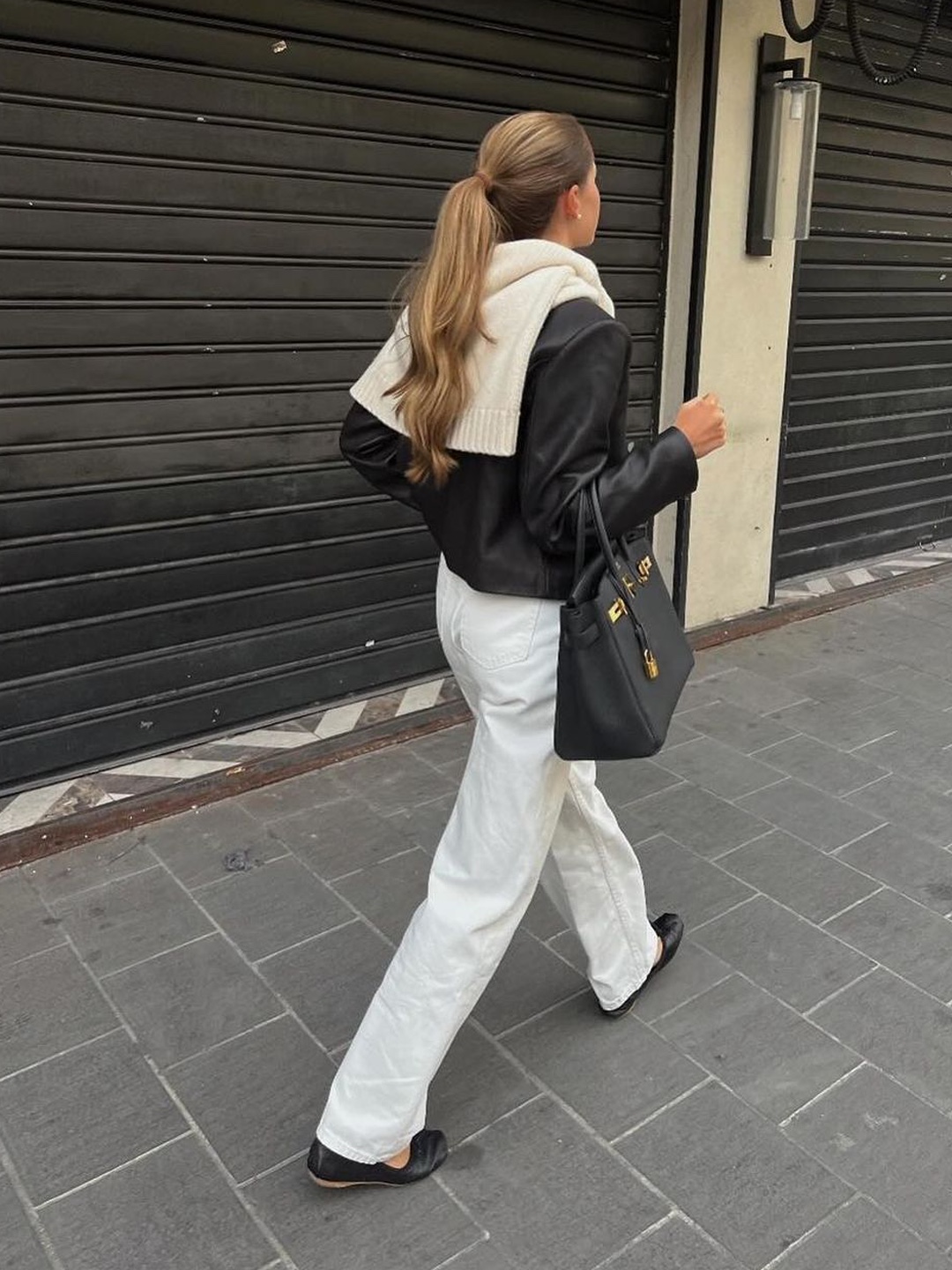 (W) Miu Miu Denim Pants White, Carhartt WIP Smith Denim Double Knee Pants White 착용 스타일 - 5