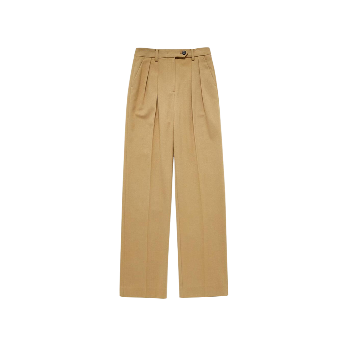 (W) Dunst Semi-Wide Wool Slacks Classic Beige 상세 이미지 1