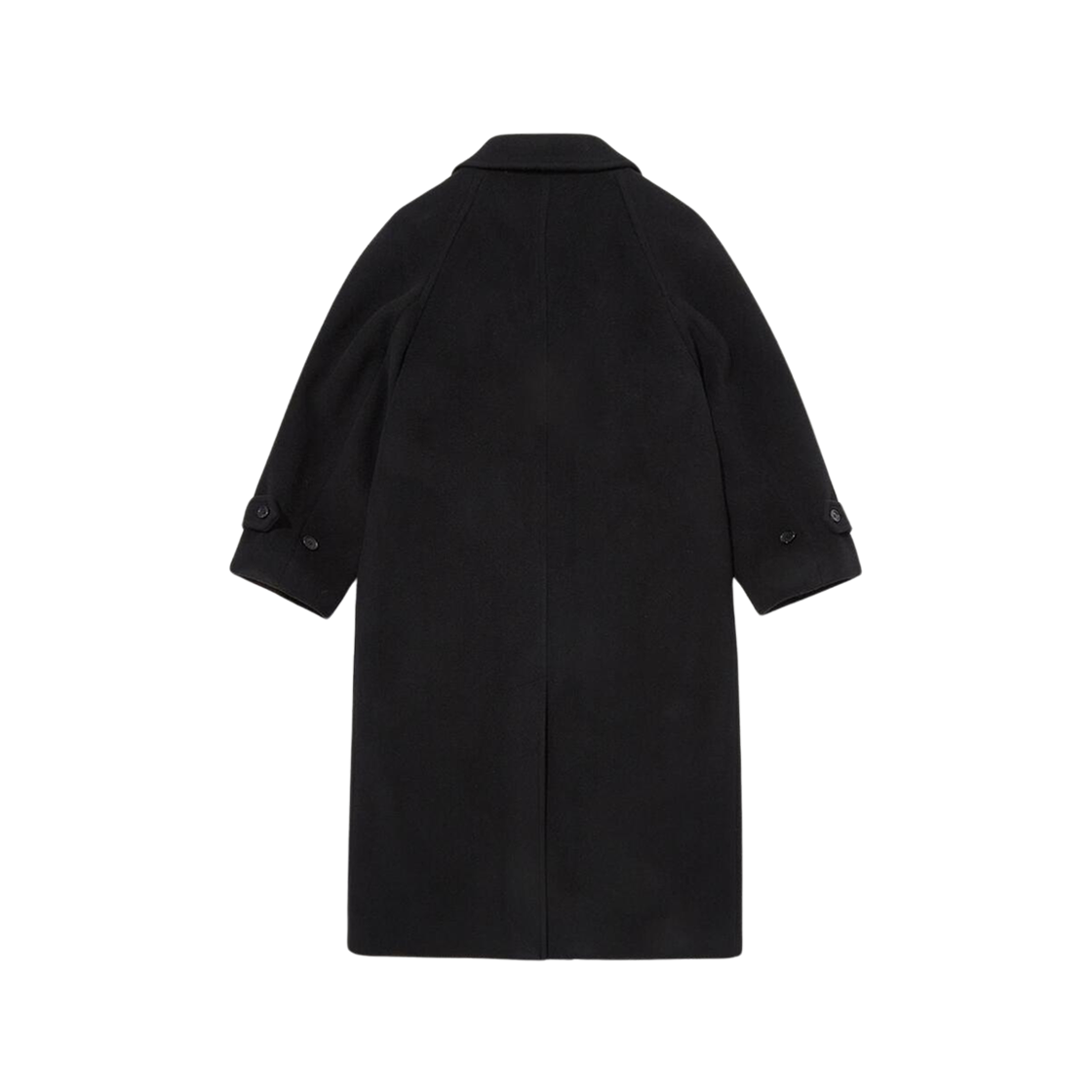 (W) Dunst Round Shape Cashmere Mac Coat Black 상세 이미지 2