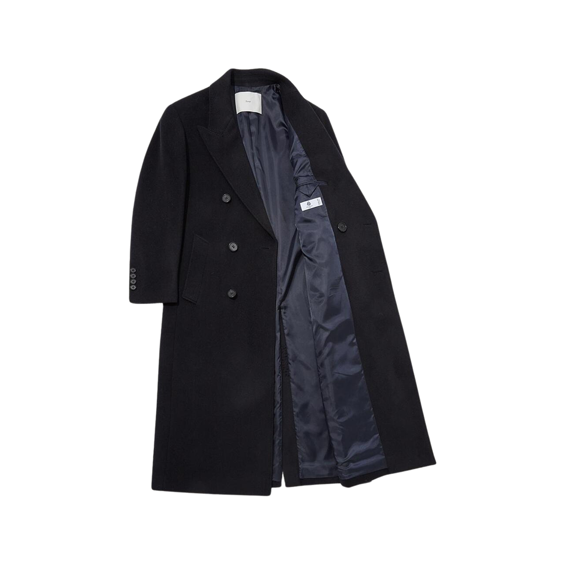 Dunst Maxi Double-Breasted Cashmere Coat Navy 상세 이미지 3