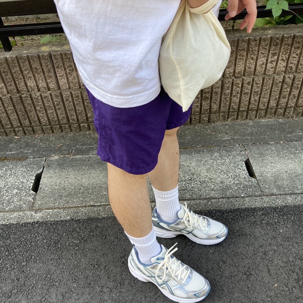 Asics Gel-1130 Cream Ironclad 착용 스타일