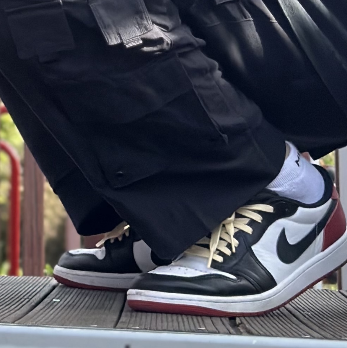 Jordan 1 Retro Low OG Black Toe 착용 스타일