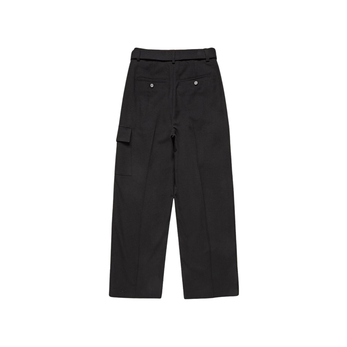 (W) Dunst Wool Carpenter Pants Black 상세 이미지 2