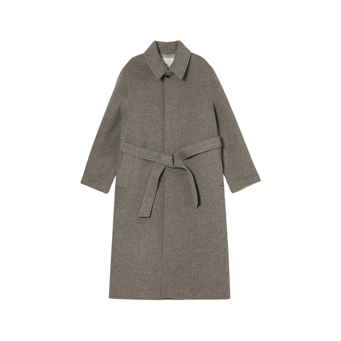 Dunst Belted Wool Mac Coat Oatmeal Melange Grey 상세 이미지 1