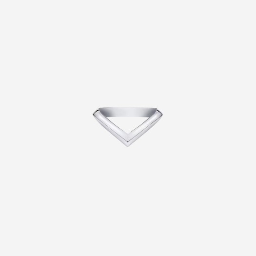 루이비통 LV 다이아몬드 V 링 플래티넘