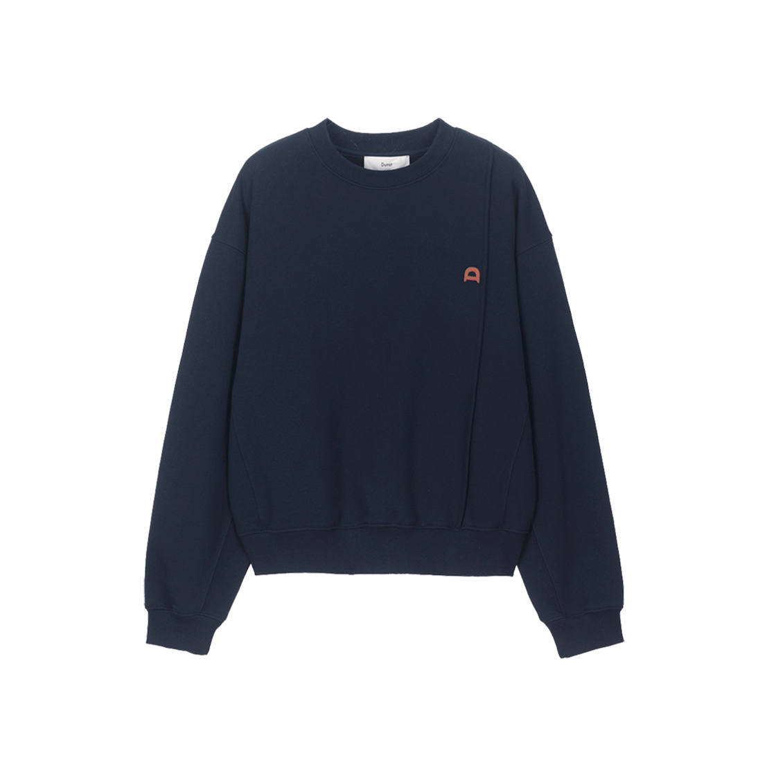 Dunst Dunst Logo Crease Sweatshirt French Navy 상세 이미지 1