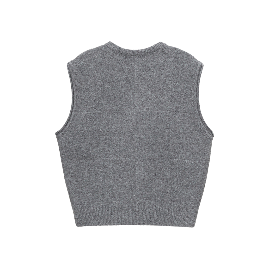 Dunst Divide V-Neck Wool Vest Melange Grey 상세 이미지 2