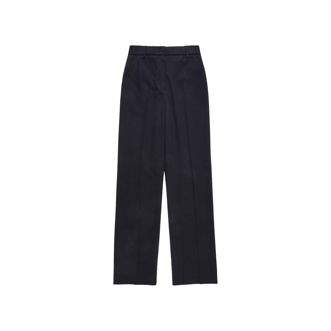 (W) Dunst Semi-Wide Straight Slacks French Navy 상세 이미지 1